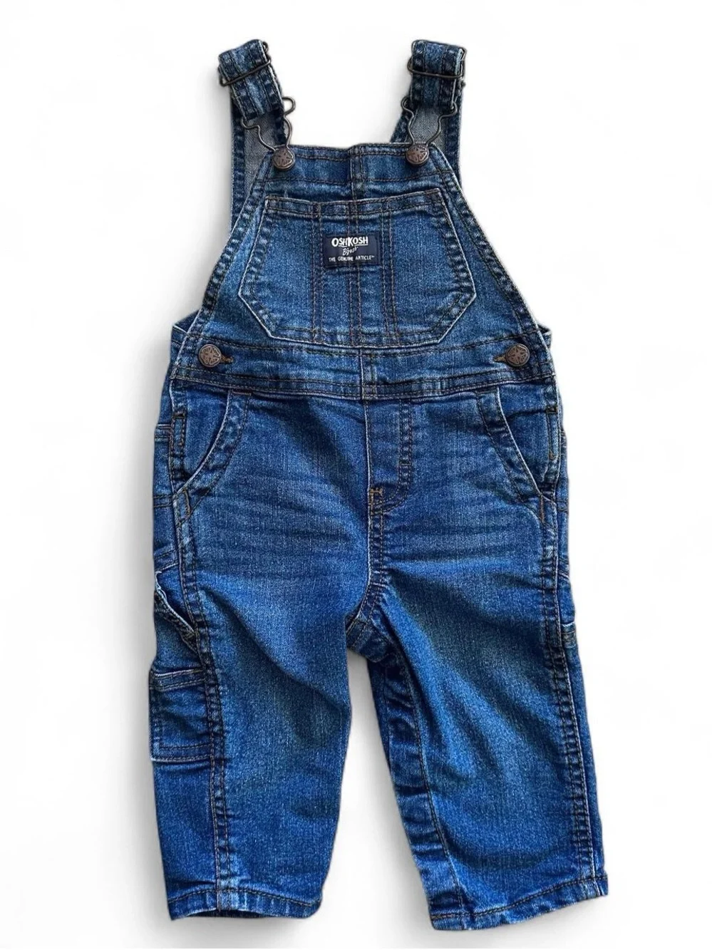 OshKosh B'gosh Dark Blue Denim Toddler Overalls